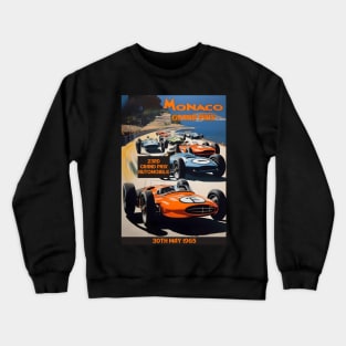 1965 Monaco Grand Prix Racing Poster Crewneck Sweatshirt